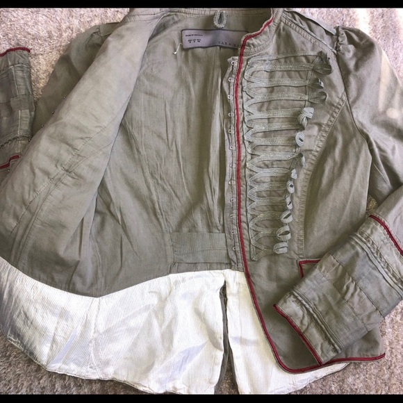 Zara basic green blazer - Picture 4 of 6